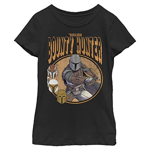 T-shirt Star Wars Mandalorian Vintage Mando Comic pour fille taille M en coton noir