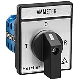 Ui : 660 V ; Ith : 20 A. Heschen SZW26-20/LH3.3 Interrupteur universel à came rotative 4 positions 3 phases 12 bornes CE 660 V 20 A