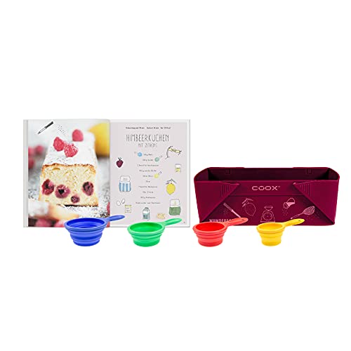 coox Kinder-Backset, Backen mit Kindern - ganz ohne Wiegen, Backspaß für Groß und Klein, Silikon BPA-frei, hervorragende Qualität Cover