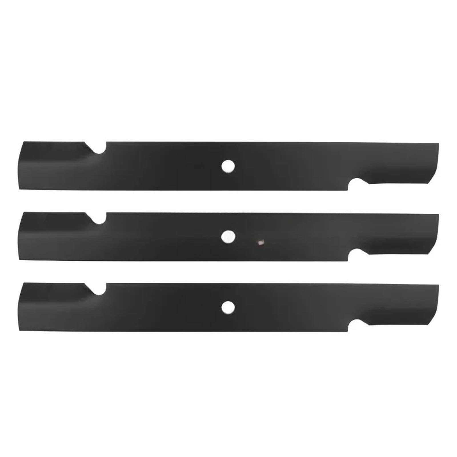 Schwarzes Rasenmähermesser, 21 Zoll, 3-teilige Packung, Mähmesser, Scheibenbürste, Messer, Mähscheibenbürste