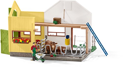 Schleich 42334 - Scheune mit Tieren und Zubehör – Bild 5