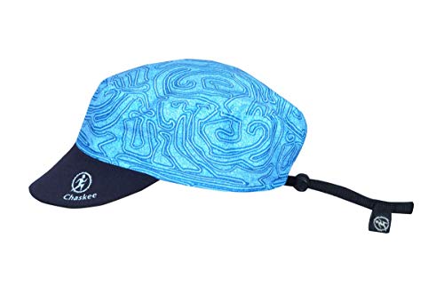 Chaskee Cappellino reversibile Maze con scudo in neoprene (cappello da paravento, UV 80), Uomo, azzurro, Taglia unica