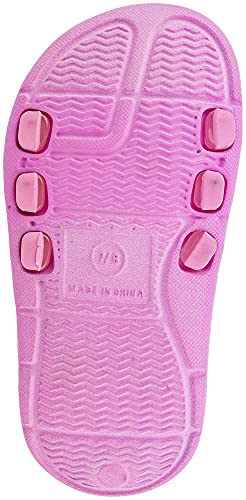 Slide Sandal, Mermaid/Shark/Unicorn Molded Slides with Elastic Back Strap, Toddler Size 5-12, Purple/Blue/Pink4
