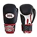 Guantes de boxeo de piel genuina de diseño único, guantes de entrenamiento de boxeo para hombre y mujer, color negro, 16 oz.