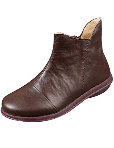 Bottines plates en cuir pour femme style Chelsea Youlee