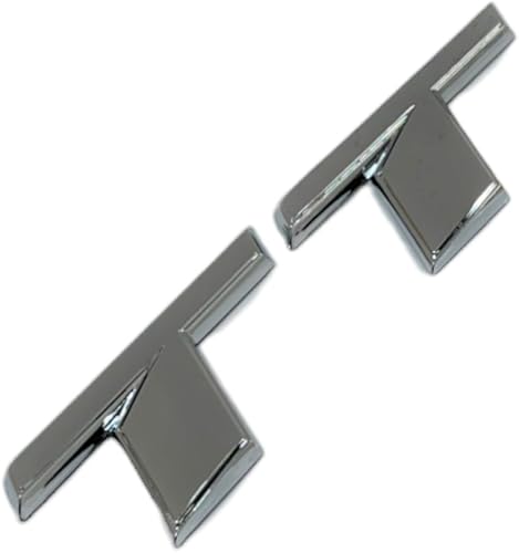 Generic Emblema de repuesto para maletero trasero TT cromado, compatible con letras de números y calcomanías TT