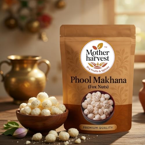 Image of Mother harvest Prasadam Makhana Phool Makhana | Foxnuts, Lotus Puffs | Crunchy Makhana | Healthy Snacking & Fasting - 200gm