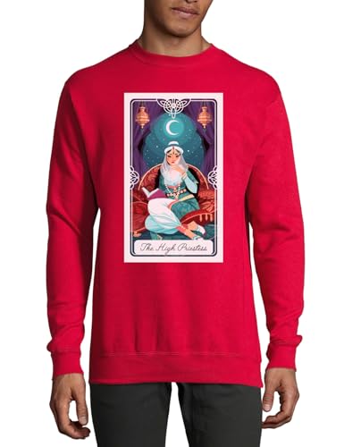 Pull en coton The High Priestess pour vos soirées d'automne rouge