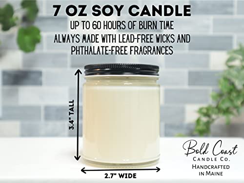 Blackberry Vanilla Scented Soy Wax Candle, 7 Oz Candle, 60+ Hour Burn Time, Highly Scented And Long Burning, Luxury Soy Candles Handmade In The Usa #TOP2