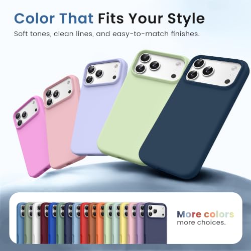 Coque magnétique pour iPhone 17 Pro résistant aux rayures avec protection d'objectif