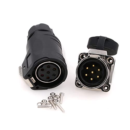 Connecteur étanche 7 pôles IP67 pour câblage d'alimentation LED