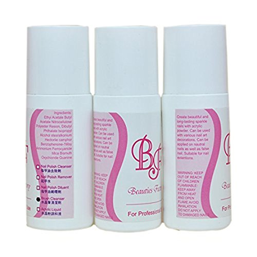 Buy Beauties Factory 2x Nail Art Acrylic Liquid + Acrylic Brush Cleaner