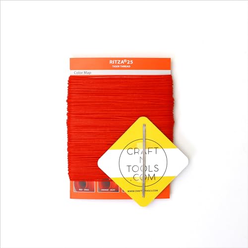 Hilo encerado poliéster 1.2mm rojo Ritza 25 Tiger miniatura 2
