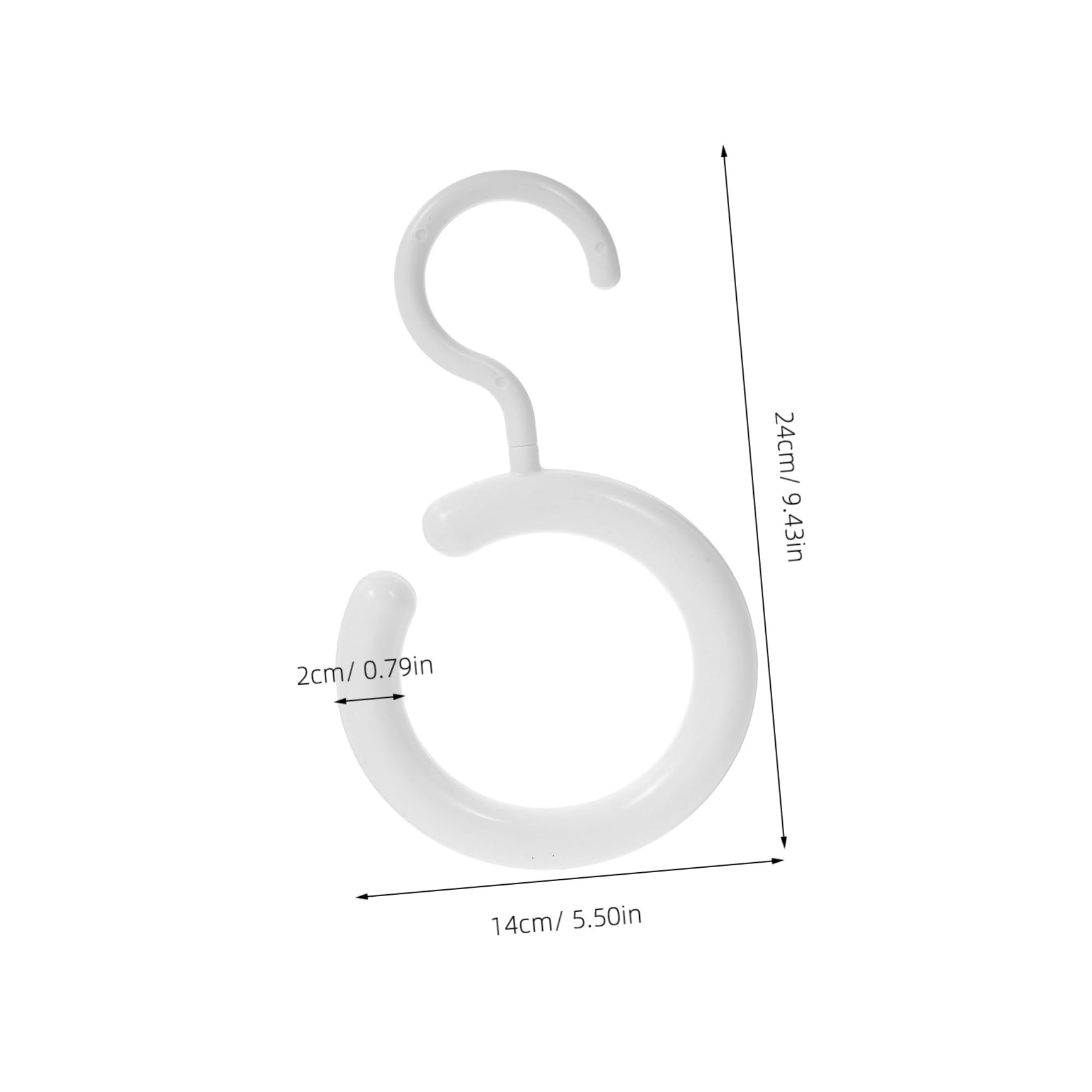 Cabilock 10pcs Round Space Saving Scarf and Tie Hanger Stylish Non Slip Organizer for Belt and Purse Multipurpose Closet Storage for Home Decor Efficiency