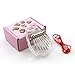 Zaviftie Acrylic 8 Keys Thumb Piano for Kid Adult, 8 Keys Thumb Piano Finger Marimba Instrument for Music Lover (water drop)