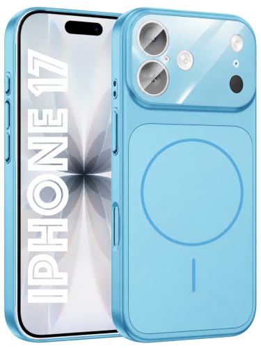 Image of SHINESTAR Converter Case for iPhone 17 | Premium Protective Mag-Safe Cover | iPhone 18 Pro / 18 Pro Max Series Style Design | in-Built Camera Guard | Wireless Charging Compatible - Sky - Blue