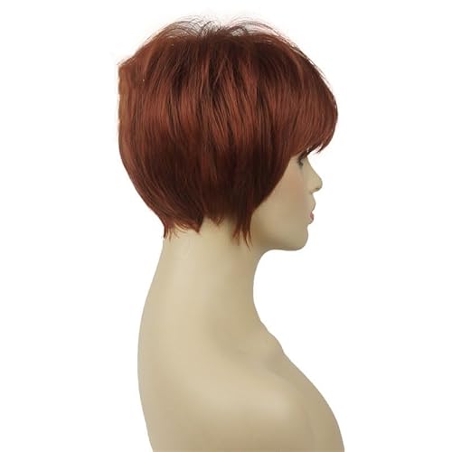 Wjnvfioo Short Soft Layered Shag Ombre Blonde Full Synthetic Wig
