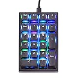 EPOMAKER K1 21 Keys Wired Numeric Keypad Number Pad with RGB Backlight, Translucent Doubleshot...