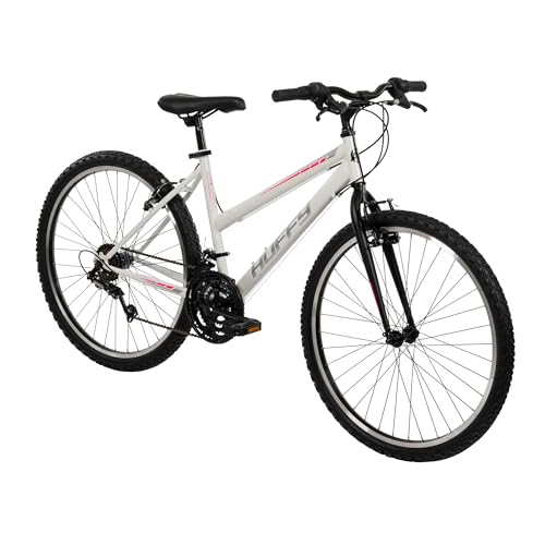 Huffy North Peak 26-Inch Women's Mountain Bike, Durable Hi-Ten Steel Frame, 15-Speed Twist Shifter,...