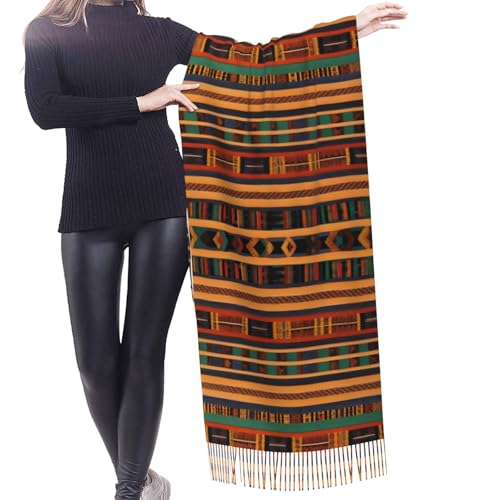 African Weaving Print Fringed Scarf Lightweight Women'S Fashion Scarf Soft Wrap Shawl Tassel Scarf Gift2