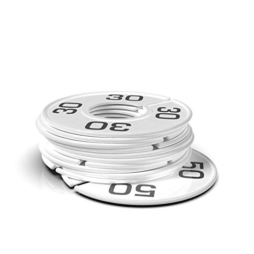 discount sizing Round Rack Size Divider - Men\'s Sizes (30-50 Even) (11, White with Black Print)