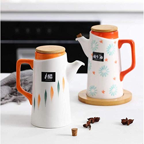 Azijn Flessenglas, 2-in-1 Azijn Flessen Olie Dispenser, Azijn Container Azijn Dispenser Fles voor Thuis Keuken Koken