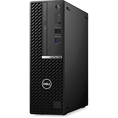Image of Dell OptiPlex 7000 7090 Desktop Computer - Intel Core i7 10th Gen i7-10700 Octa-core (8 Core) 2.90 GHz - 32 GB RAM DDR4 SDRAM - 512 GB M.2 PCI Express NVMe 3.0 x4 SSD - Small Form Factor - Black