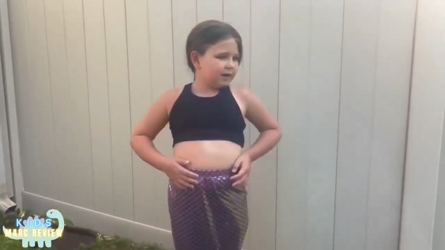 Disfraz cola de sirena para niñas con brillo miniatura 6