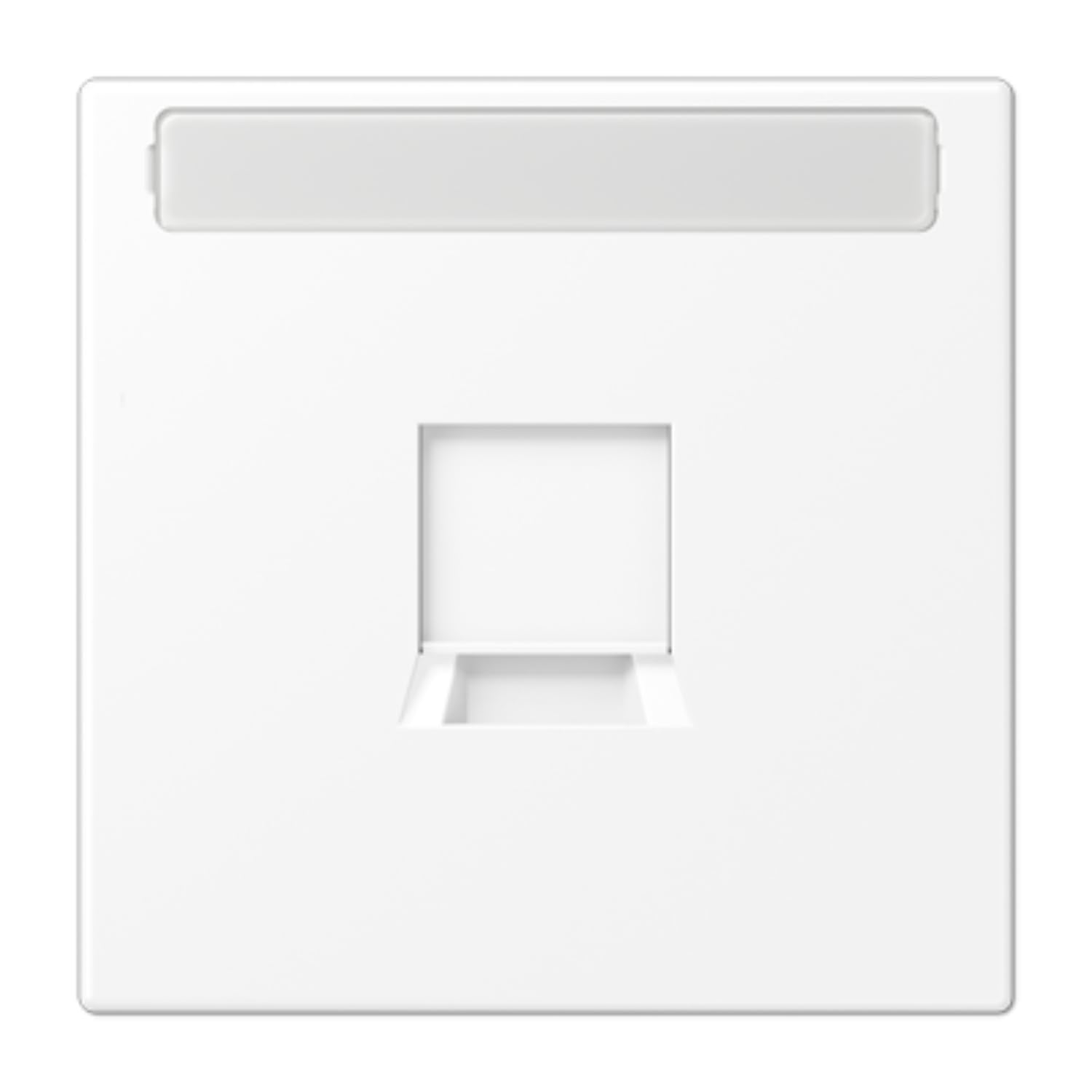 Plaque modulaire Jack-Rad JUNG LS pour un bureau épuré et moderne