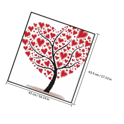 Kit point de croix imprimé Arbre d'amour cadeau diy salon