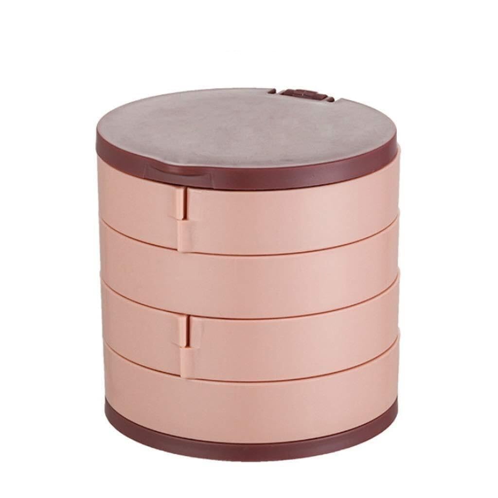Boîte à bijoux rotative à compartiments pour ranger colliers et bracelets
