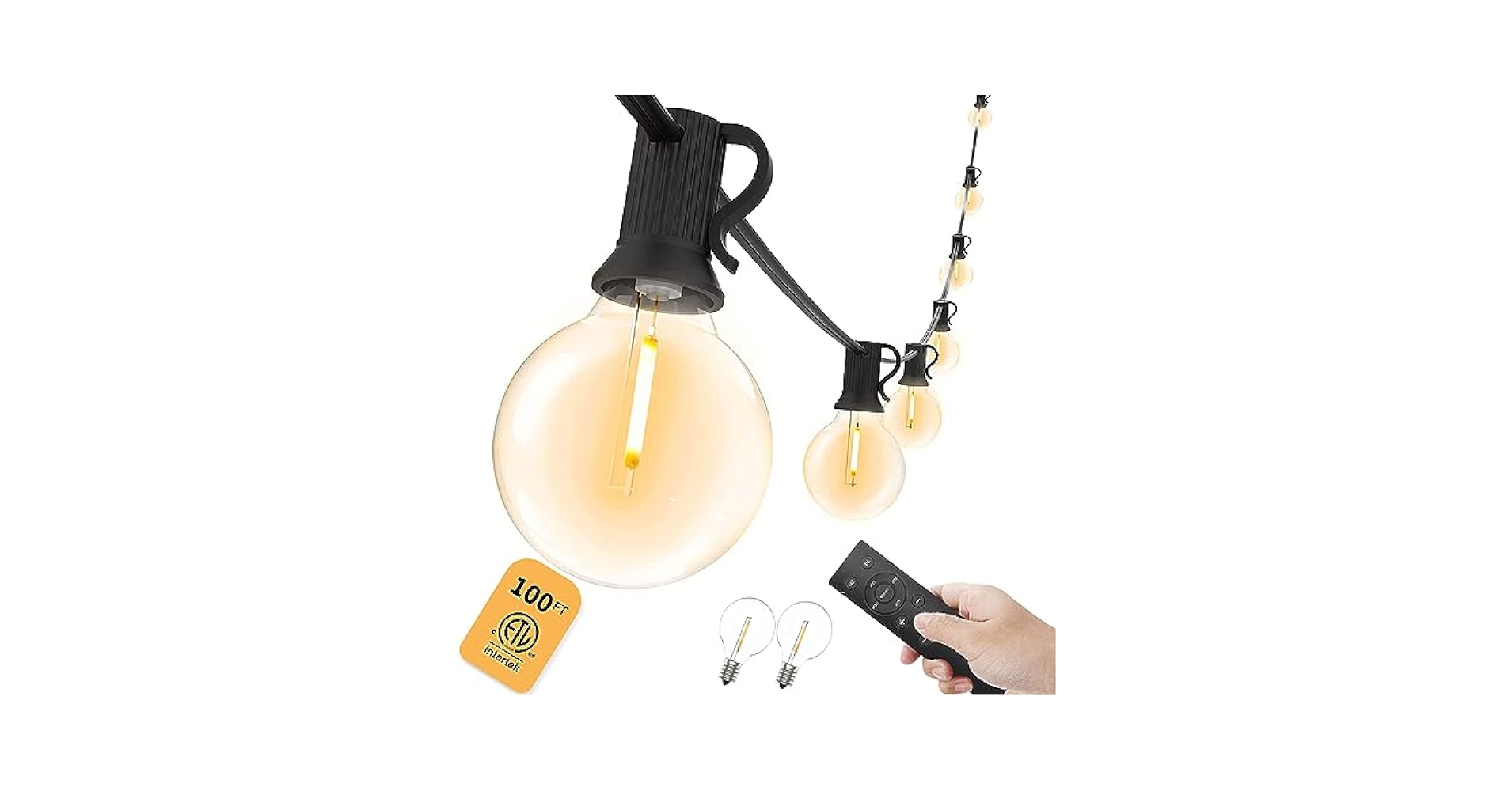 Amazon.com: Yuusei Outdoor String Light with Remote, 100FT