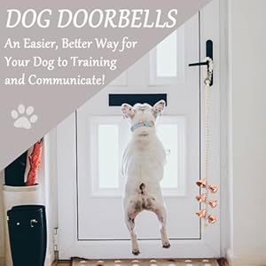 Canine Hanging Doorbells| 6 Canine Potty Coaching Bells| Adjustable Sturdy Braided Rope Door Bell for Canine to Ring to Go Outdoors(rose gold, Giant)