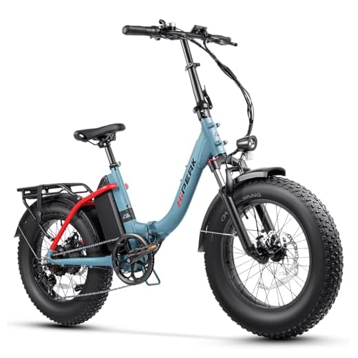 Hipeak Electric Bike for Adults, Ebike 750W/48V/15Ah, 20" x 4.0" Fat Tires Electric Bike Folding Ebikes with Removable Battery, Foldable Adults Electric Bicycles Front Suspension
