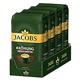 Jacobs Kaffeebohnen Krönung Crema kräftig, 4 x 1 kg Bohnenkaffee