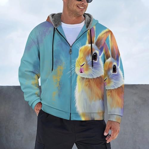 Sweat à capuche zippé style lapin pour vos week-ends cocooning - 3