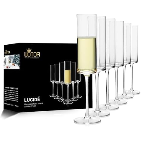 WOTOR Flûtes à Champagne en Cristal Cover