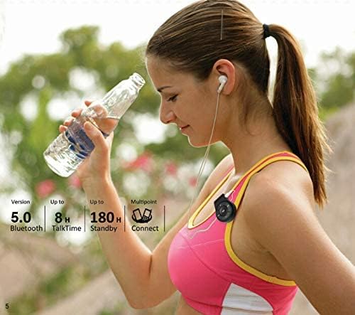 Miniatura 6 de Receptor Bluetooth con clip para auriculares, adaptador de audio inalámbrico para kit auxiliar de automóvil y audio en el hogar, adaptador de