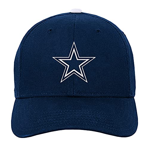 NFL Dallas Cowboys Youth Precurved Snapback Cap, NAVY/GREY, YOUTH - Thumbnail 4