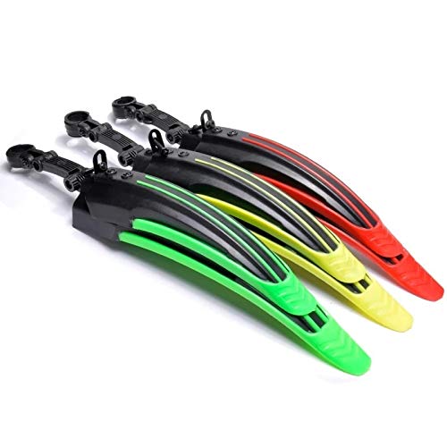 DYTWXG Fahrradschutzblech Fahrradschutzblech Mountainbike Kotflügel Set Schutzbleche Fahrradschutzblech Flügel für Fahrrad vorne und hinten Kotflügel 2 Stück (Color :Black)