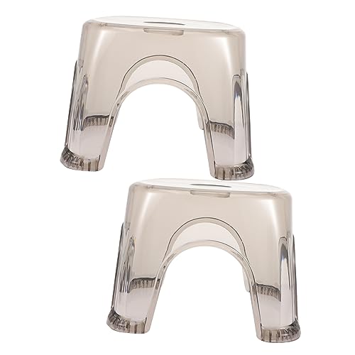 IWOWHERO Bathroom Stool for Boys and Girls Lightweight Plastic Step Stool Safe Non-Slip Base