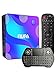 RUPA Android TV Box, Smart Android 11.0 TV Box 4GB RAM 32GB ROM RK3318 Quad-Core Cortex-A53 CPU Unterstützung Cast Screen 2.4G/5G WiFi BT 4.0 USB 3.0 LAN 3D 4K HD Set Top TV Box