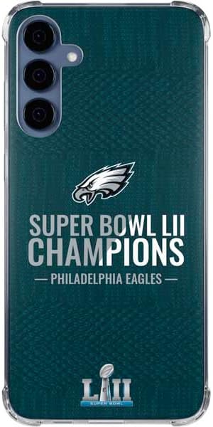 Miniatura 7 de Skinit Funda transparente compatible con Galaxy A35 5G – Diseño de logotipo retro de Philadelphia Eagles con licencia oficial de la NFL Verde