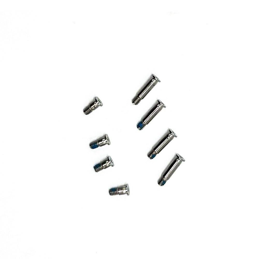 Lot de 8 vis de rechange + tournevis pour MacBook Pro M1 M2 M3 Pro/Max Retina 14" A2442 A2779 A2992 A2918 A2485 A2780 A2991 2021-2023 argent