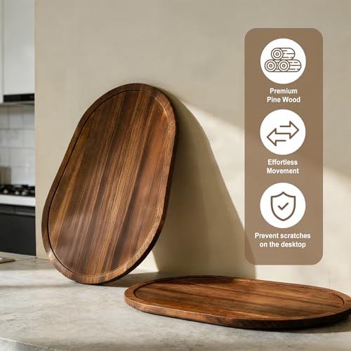 FUGWU Mixer Slider Mat for KitchenAid 5-8 Qt Bowl Lift Stand Mixers (Brown) by FUGWU - Used condition - Image 3