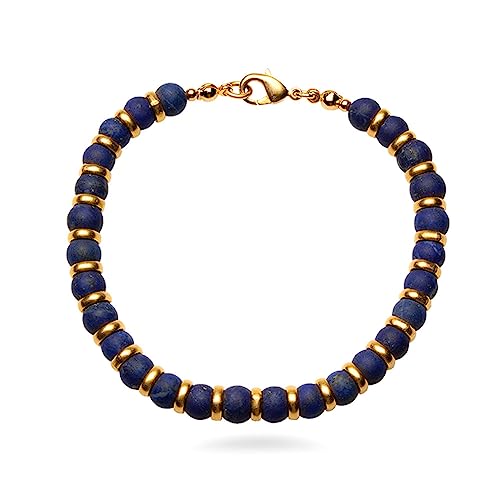 Lapis Lazuli Beaded Bracelet - Sumerian Inspired