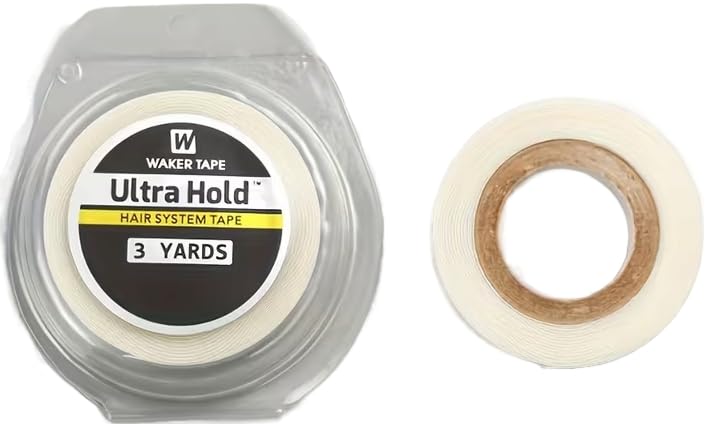 Hair Extension Tape Roll Waterproof Double Sided Strong Hold Strong Stickiness Easy to Remove Tape hair extensions glue Wig Tape Extension Lace Front Wig Installation tool kit Men Women 3 Yard 0.8cm