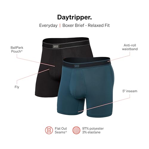 SAXX Underwear Co. Men's Daytripper Boxer Brief Fly 2pk4