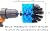 2-Pack Cone Drill Powered Brush Attachment for Cleaning Bathrooms, Kitchens, Showers, Grout, Auto Detailing, Rims and More