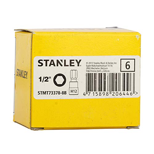 Image of STANLEY STMT73378-8B 1 /2'' 12mm Hexagonal Bit Socket